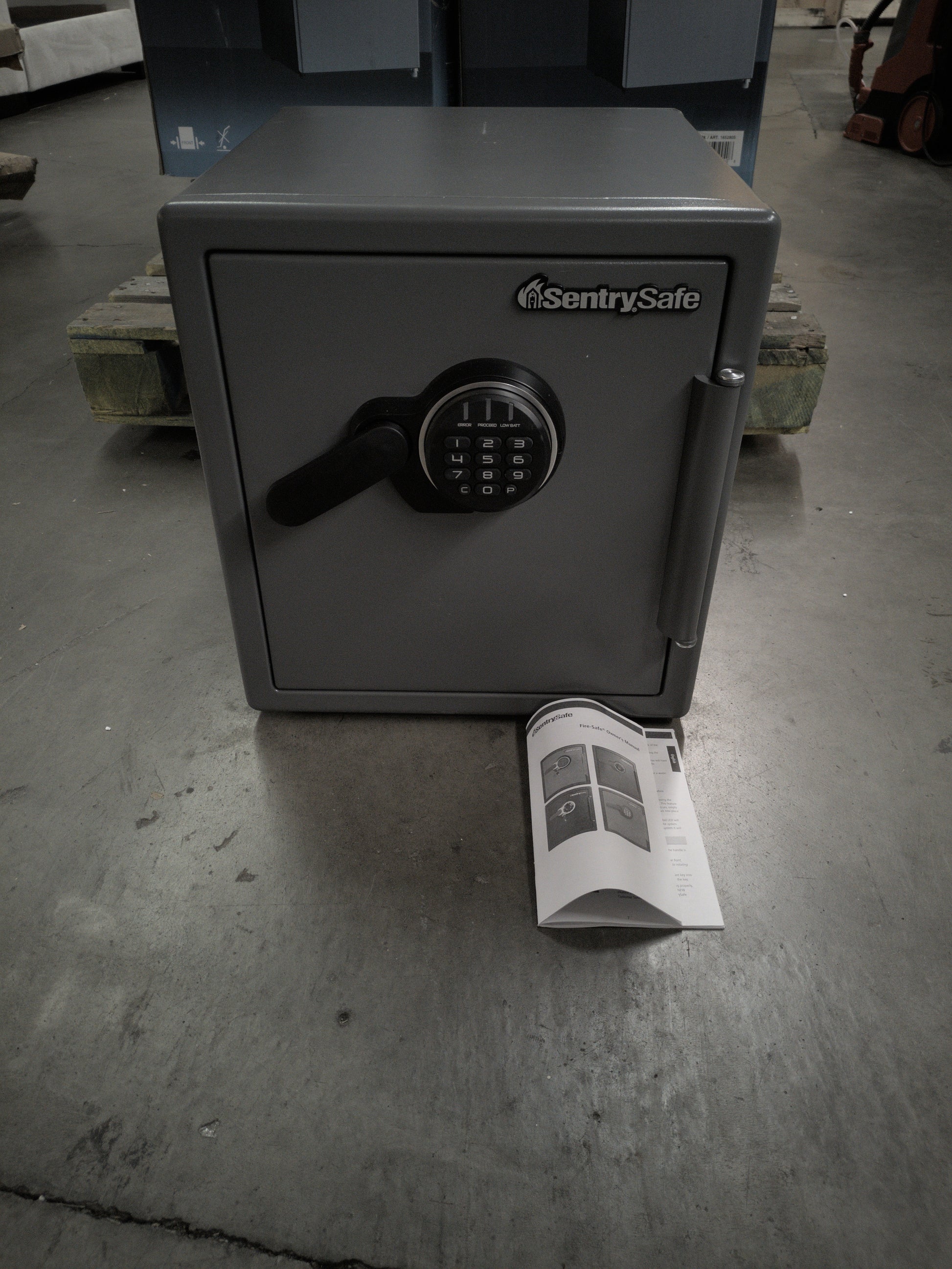 SentrySafe Fireproof Steel Home Safe with Digital Keypad Lock, Secure Valuables, Jewelry and Documents, 1.19 Cubic Feet, 17.8 x 16.3 x 19.3 inches, SF123ES - Retail $239