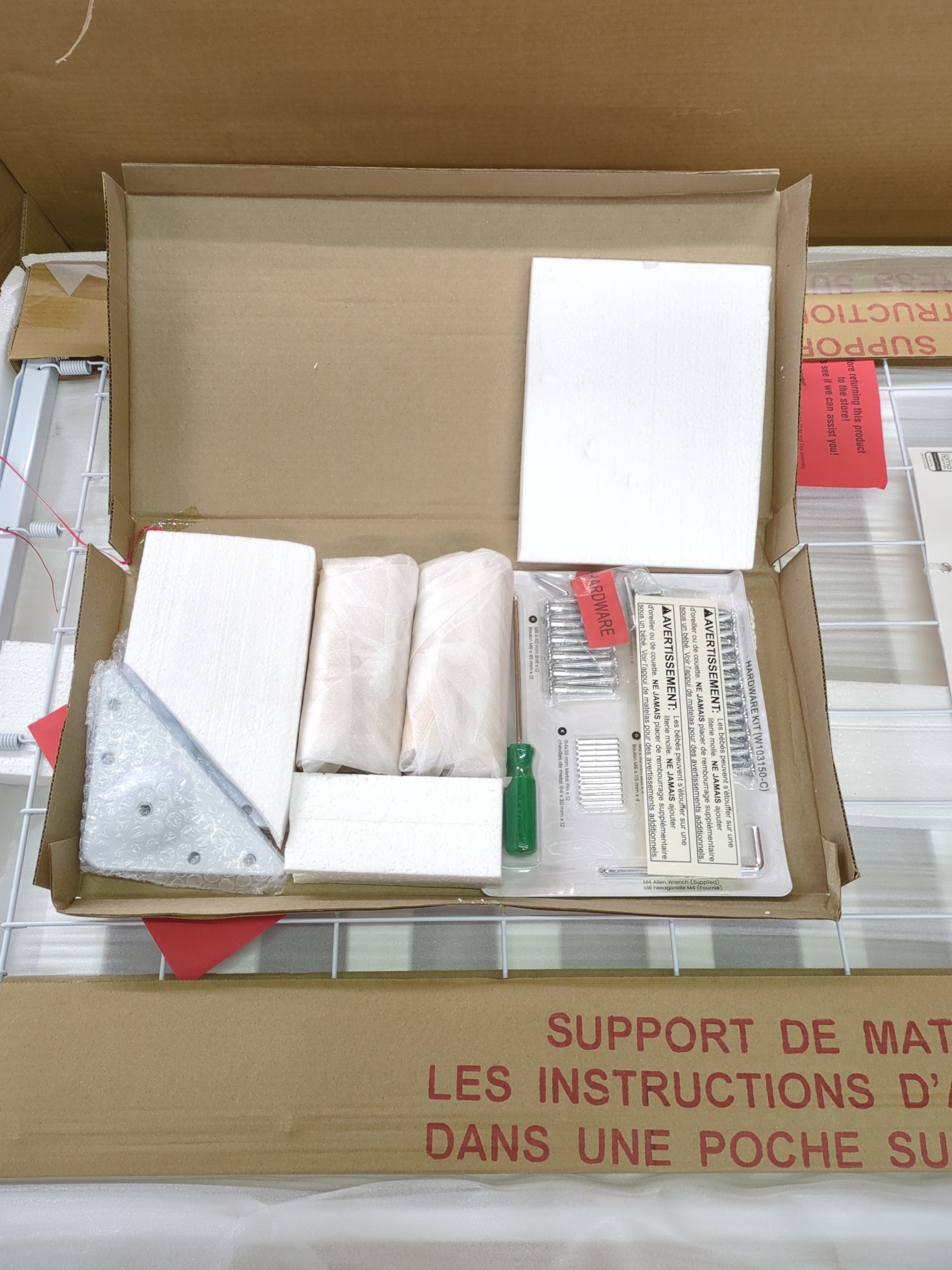 Delta Children Essex 4-in-1 Convertible Baby Crib, Bianca White with Natural Legs - Retail $174