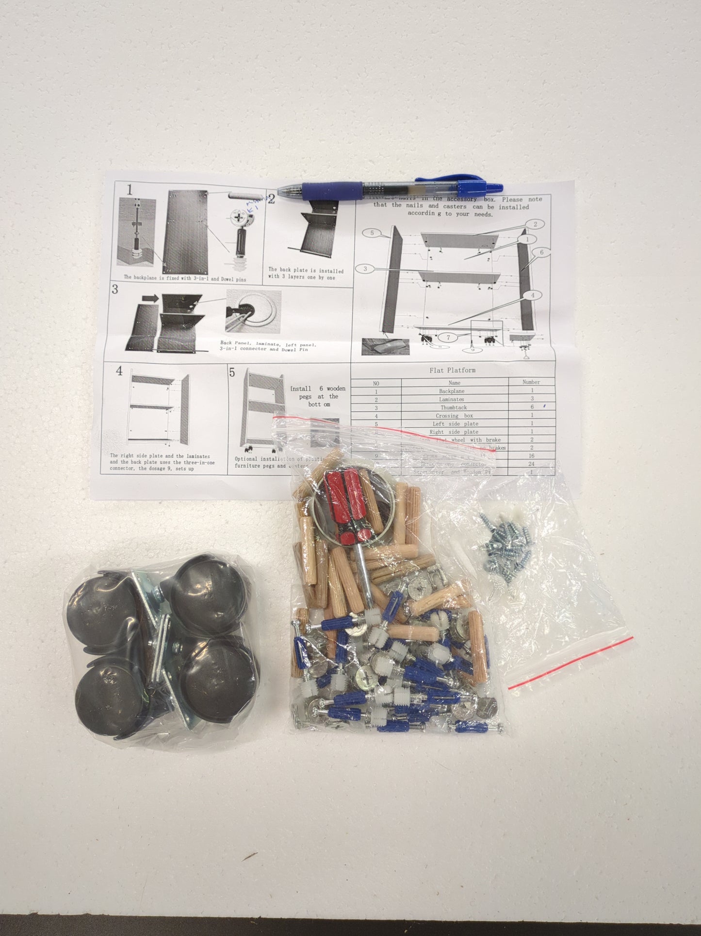 VEVOR Wood Podium, 23.6" x 47.2", Lecterns with 4 Rolling Wheels - Retail $99