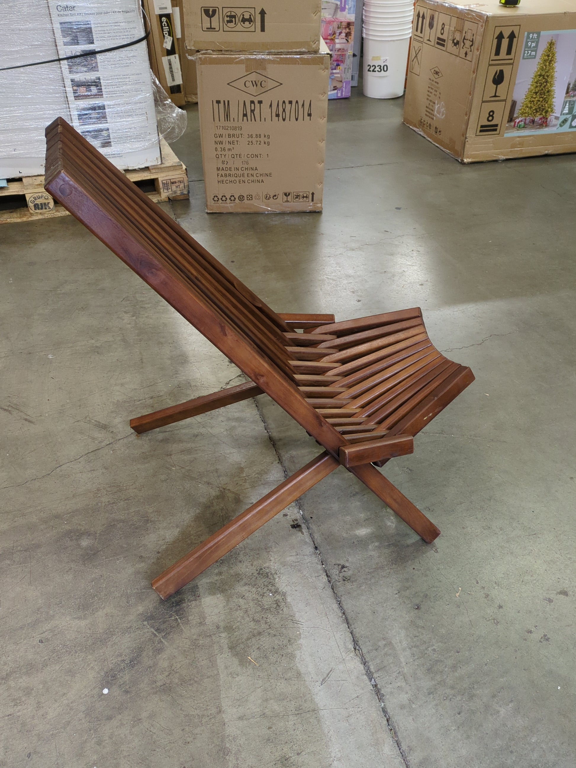 Costco - Melino Wooden Folding Chair - Retail $79