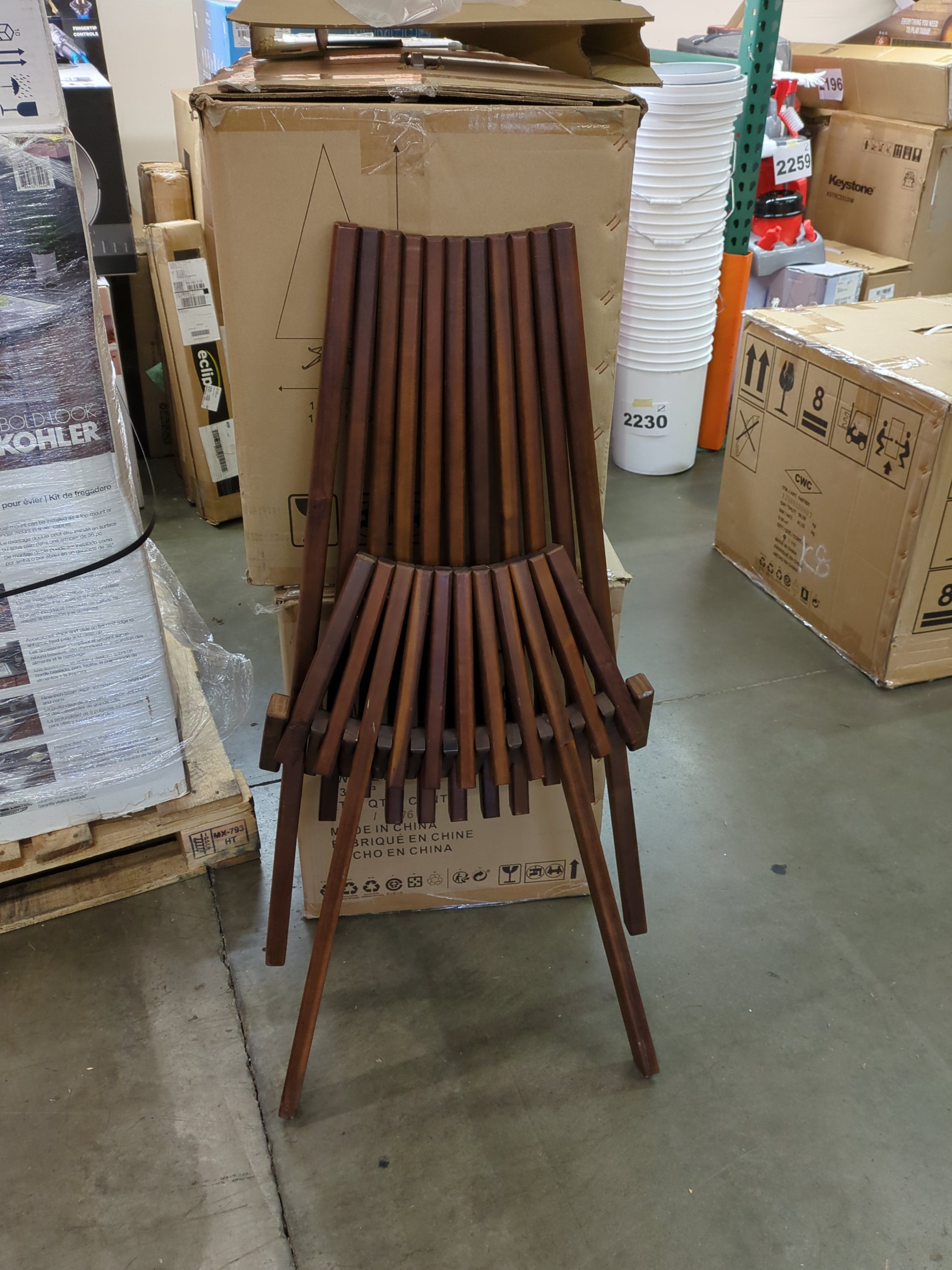 Costco - Melino Wooden Folding Chair - Retail $79