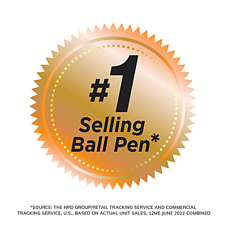 BIC Round Stic Ballpoint Pens, Medium Point, 1.0 mm, Translucent Barrel, Blue Ink, Box Of 60