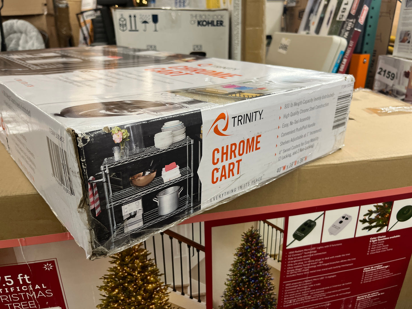 Costco - TRINITY NSF 3-Tier Commercial Chrome Cart - Retail $74