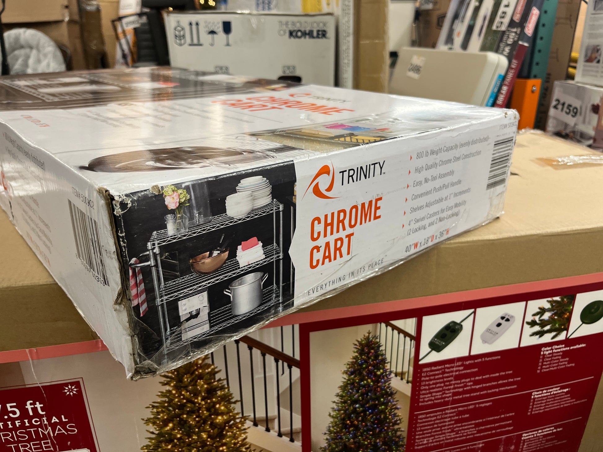 Costco - TRINITY NSF 3-Tier Commercial Chrome Cart - Retail $74