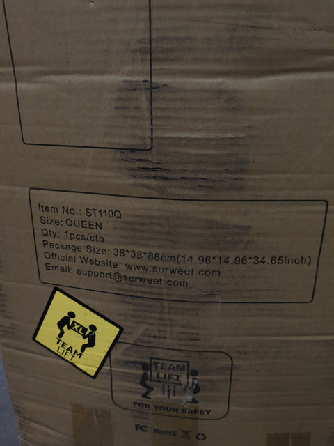 NEW - Serweet 10 Inch Memory Foam Hybrid Queen Mattress, Medium Firm - Retail $242