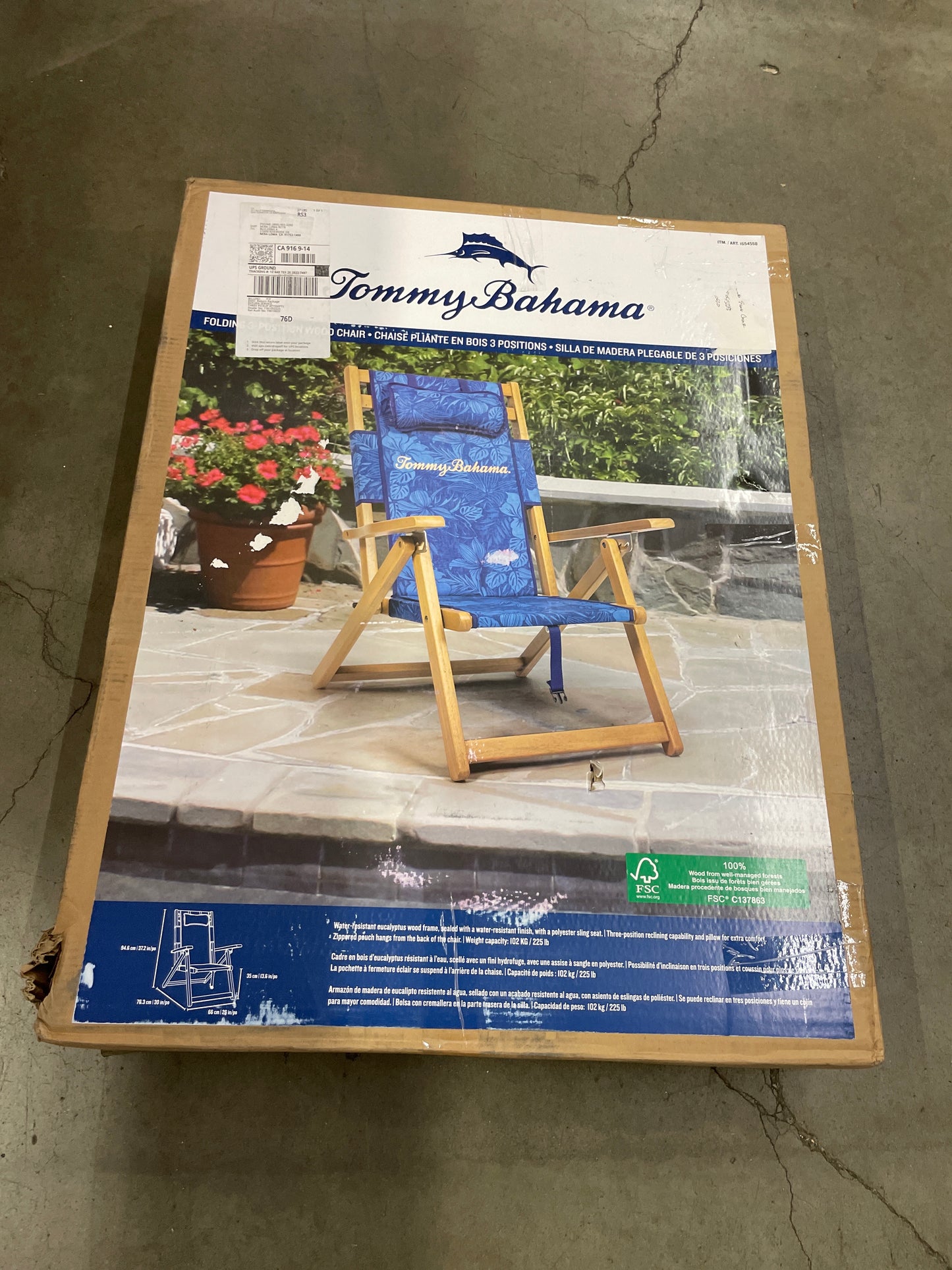 Tommy Bahama Wood Sling Beach Chair