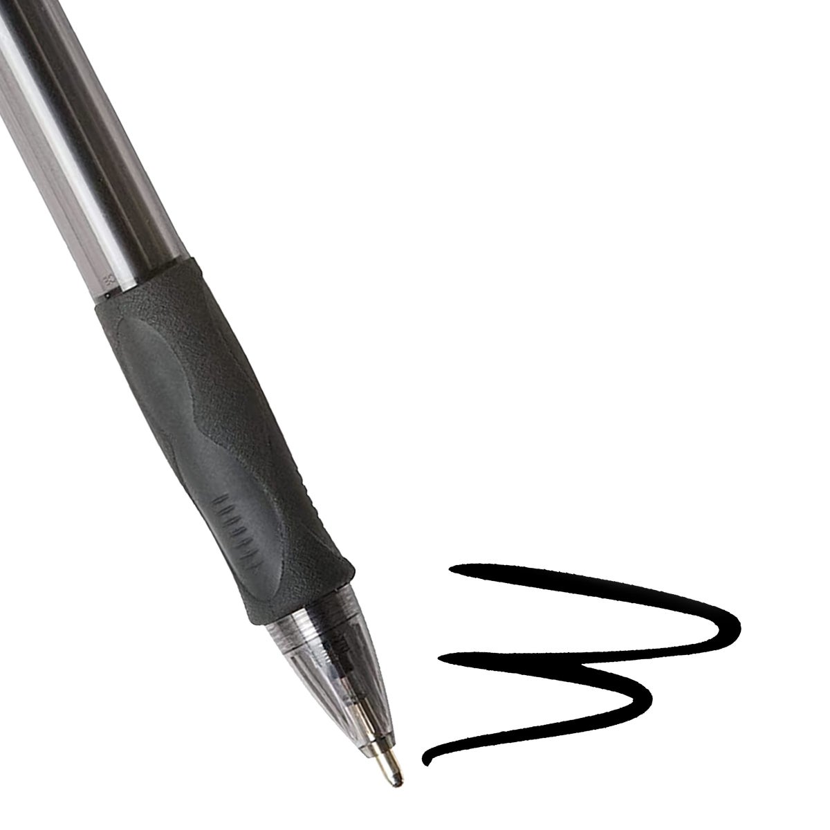 BIC Glide Bold Retractable Ball Point Pen, Bold Point 1.6mm, Black and Blue Ink, 30-count
