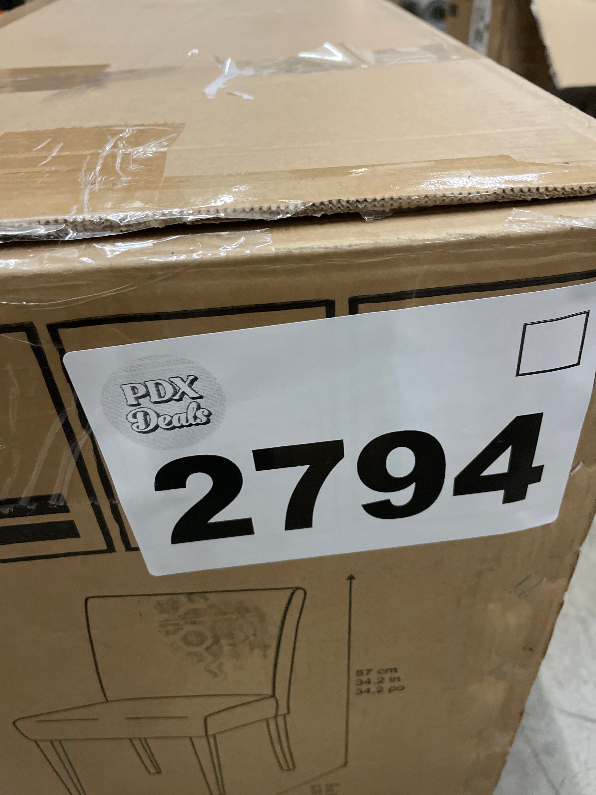 NEW - Costco - Denning Fabric Dining Chair, 6-pack - Retail $525