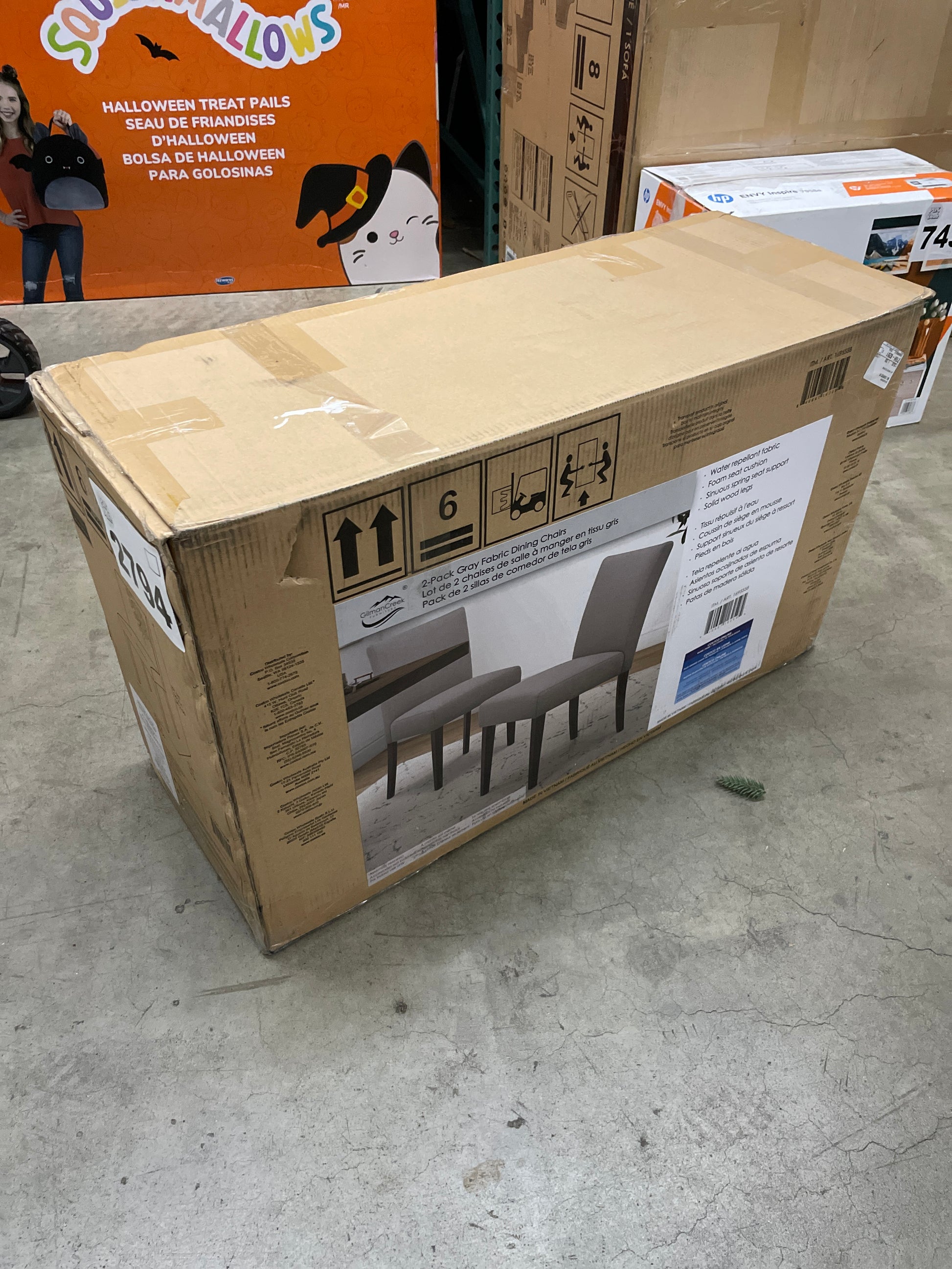 NEW - Costco - Denning Fabric Dining Chair, 6-pack - Retail $525