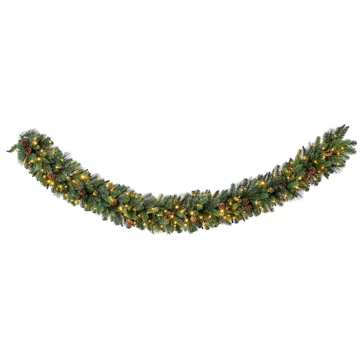 9 ft Pre Lit Decorated Garland