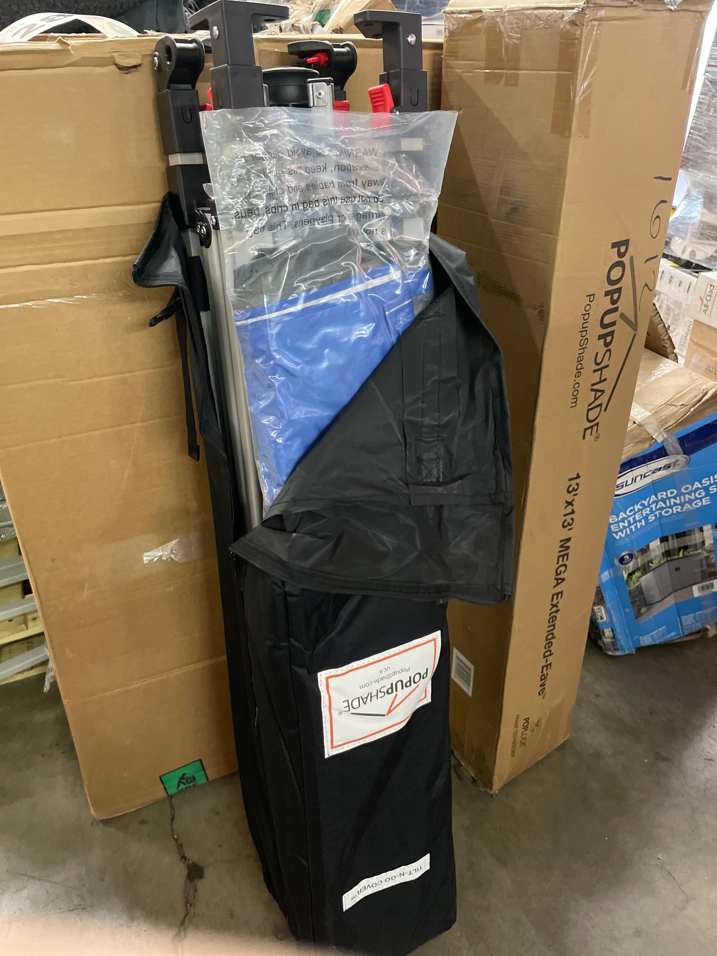 NEW - Costco - POPUPSHADE 13’x13’ Instant Canopy with POPLOCK Central-Hub Frame - Retail $169