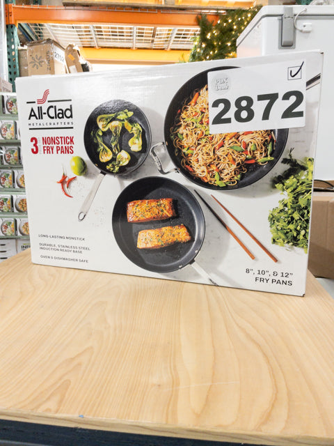 Costco - All-Clad Hard-Anodized Fry Pan 3-piece Set - Retail $84