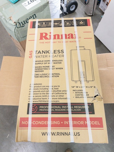 Rinnai RL94iP Tankless Hot Water Heater, 9.8 GPM, Propane, Indoor Installation