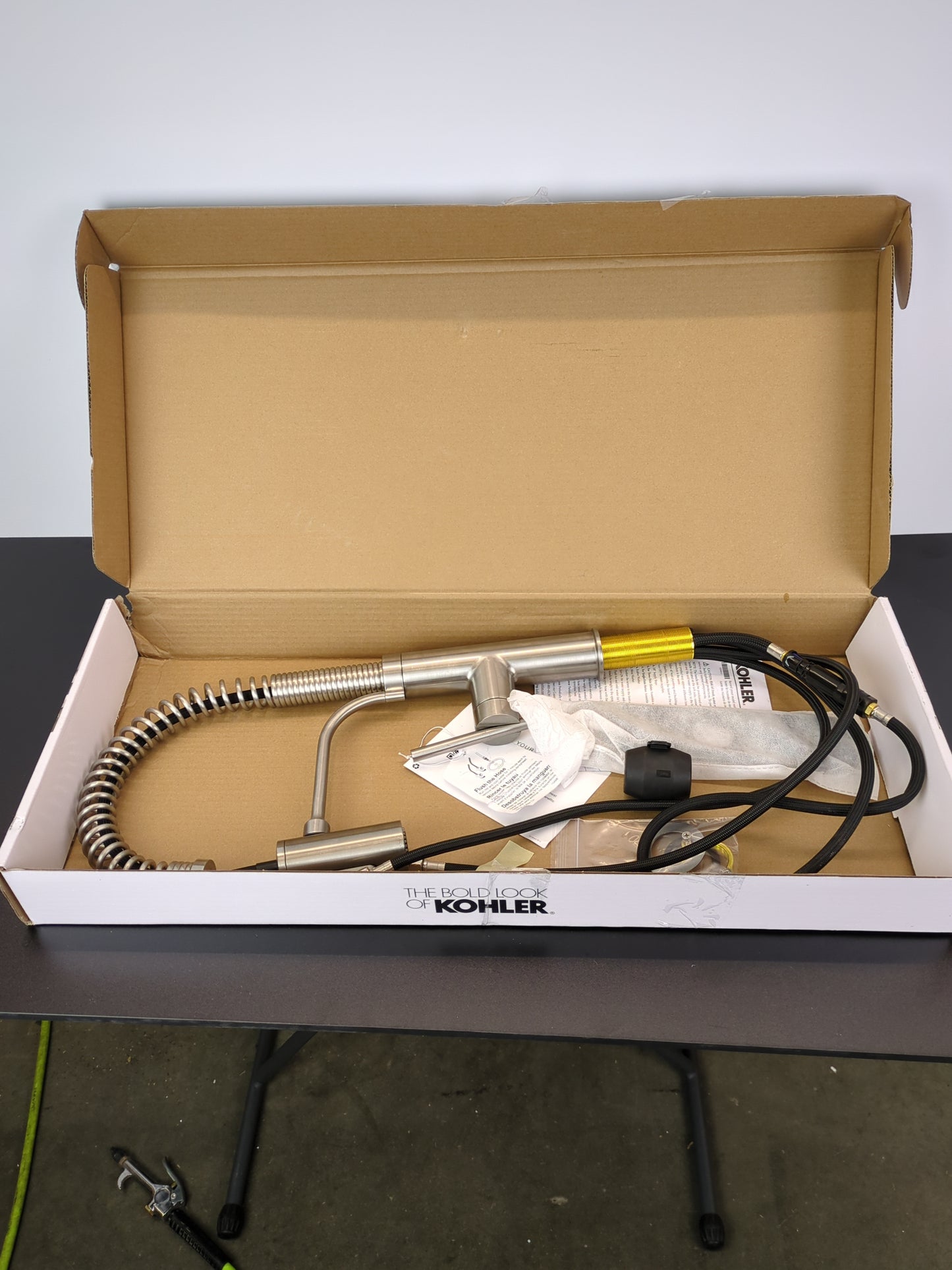 Kohler Provo Stainless Steel Semi-Pro Kitchen Faucet