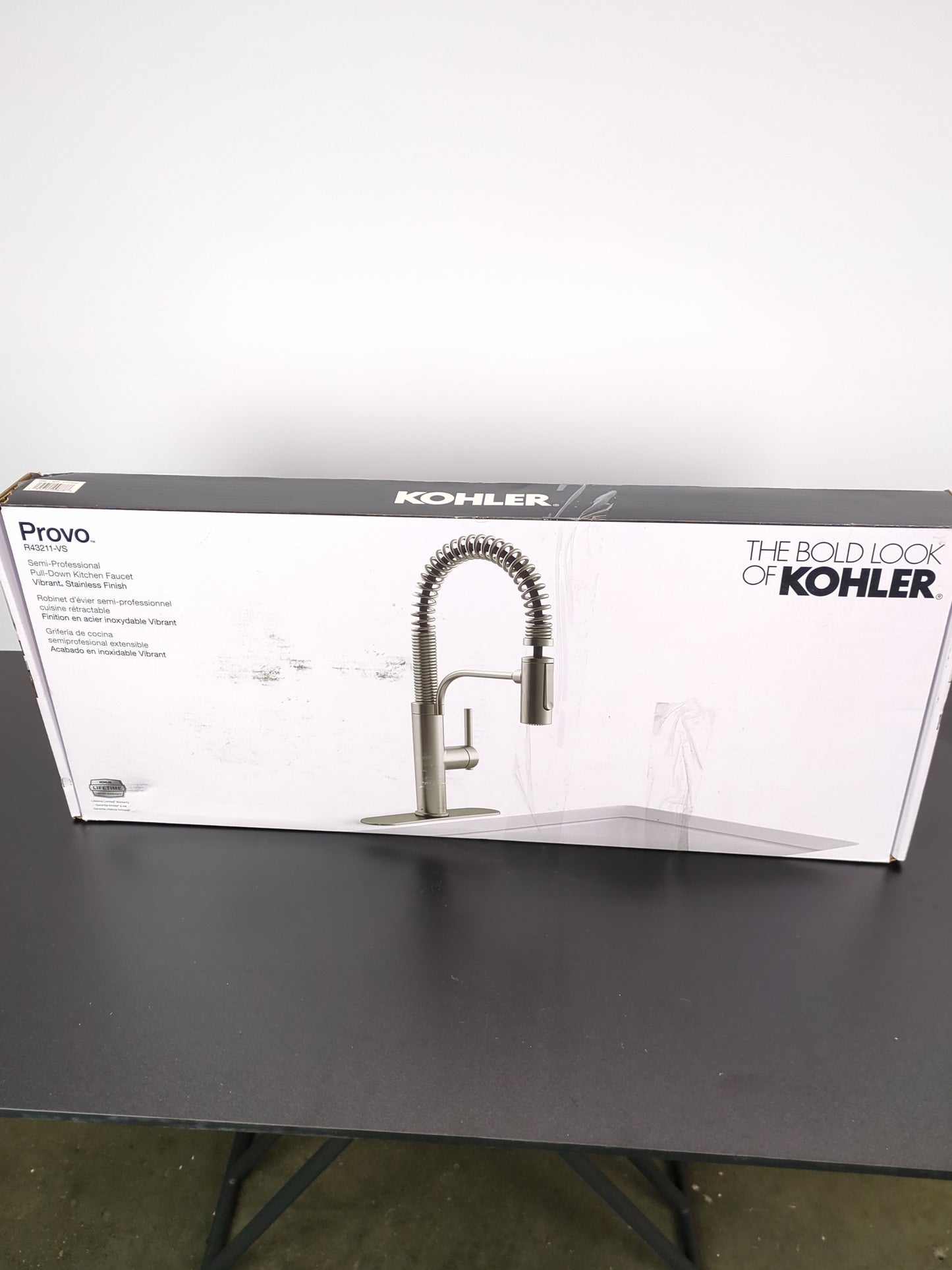 Kohler Provo Stainless Steel Semi-Pro Kitchen Faucet