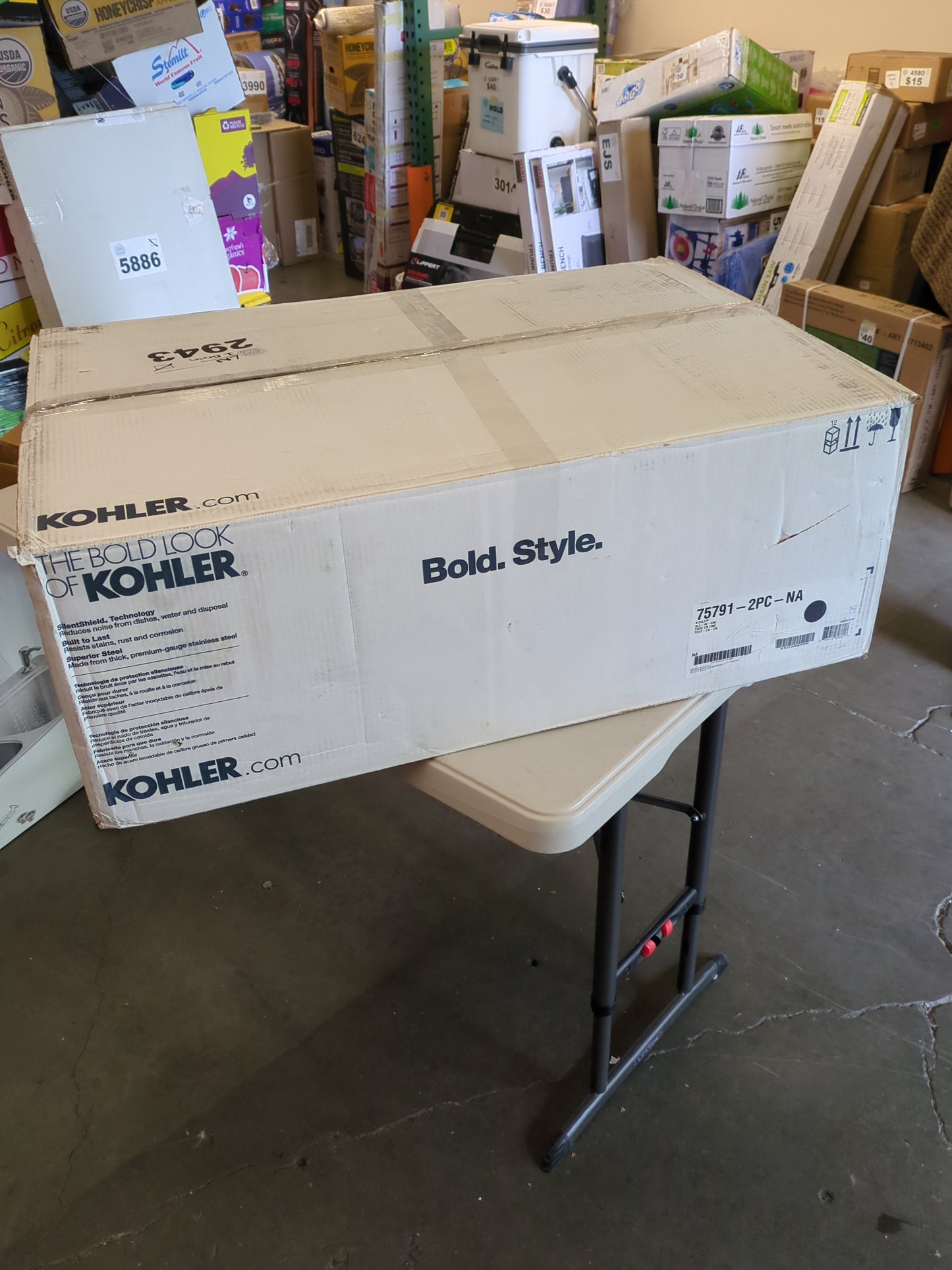 KOHLER SS SINK FAUCET - Retail $319