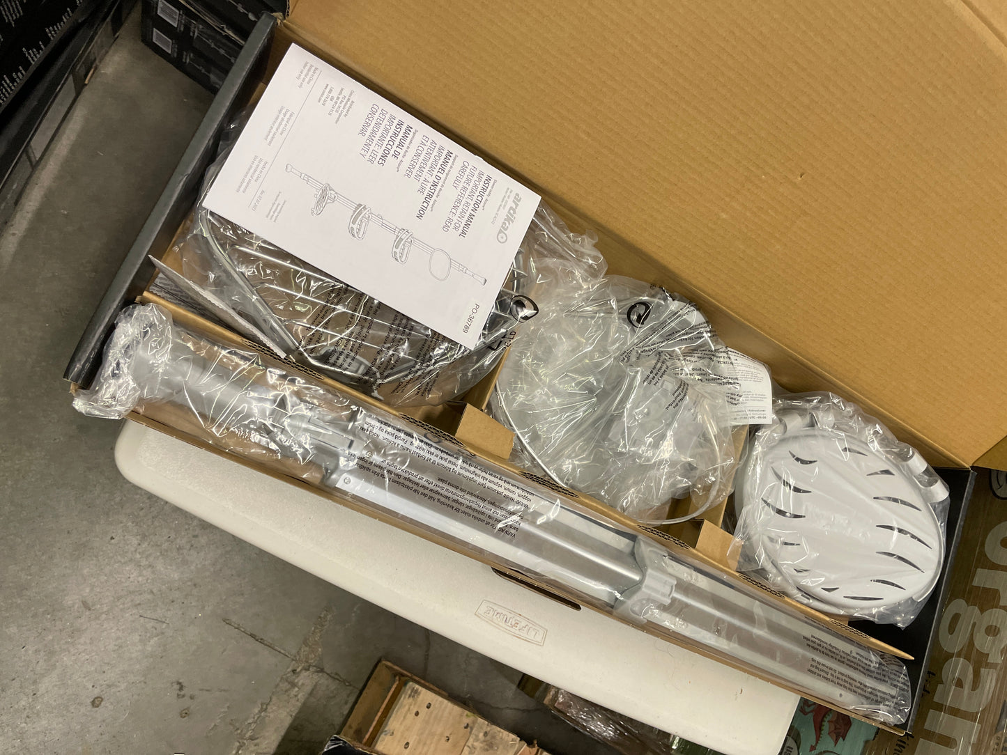 Artika Arruzo Shower Caddy, Silver - Retail $59