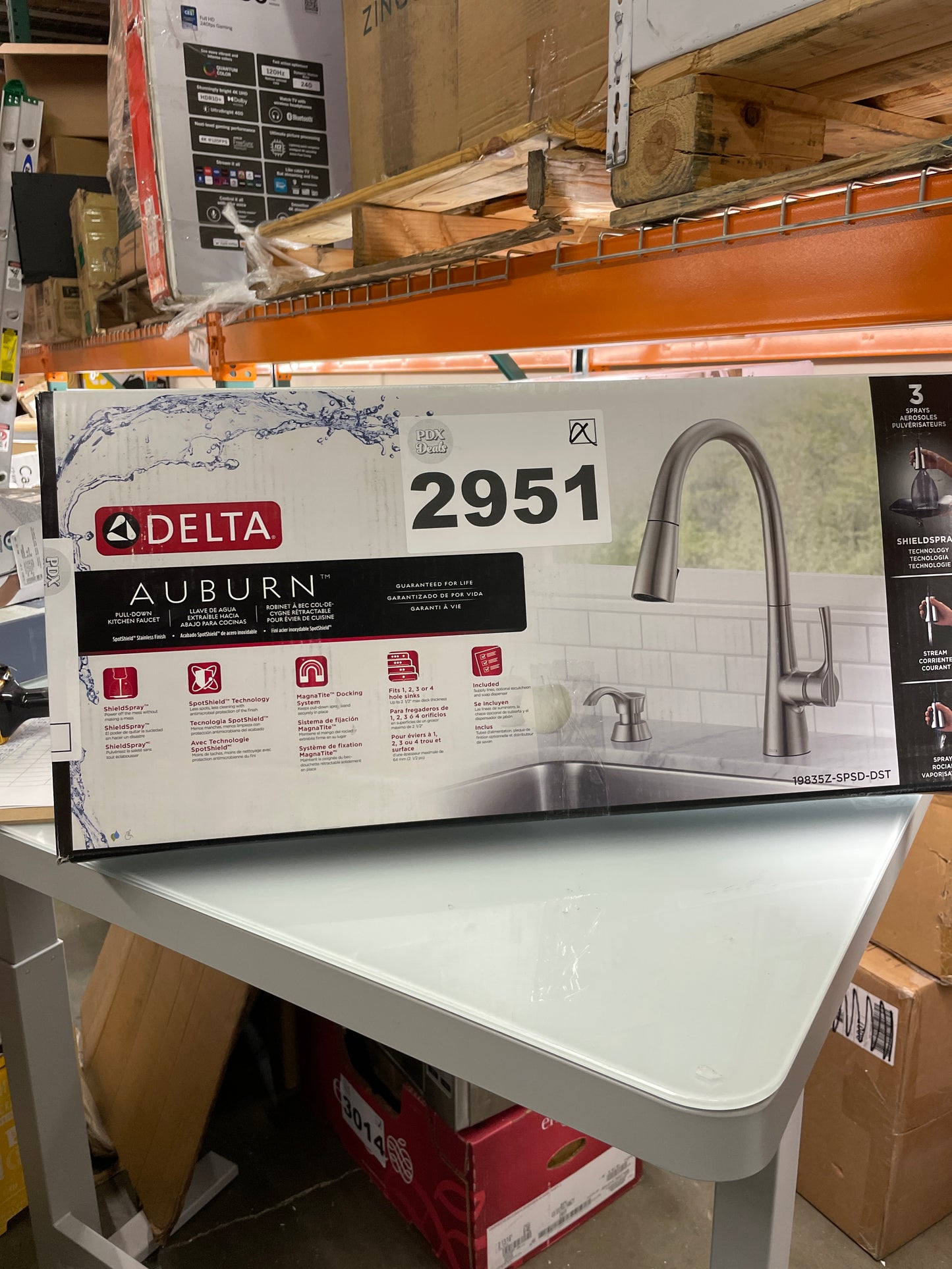 Costco - Delta Auburn Pull Down Kitchen Faucet and Soap Dispenser - Retail $179