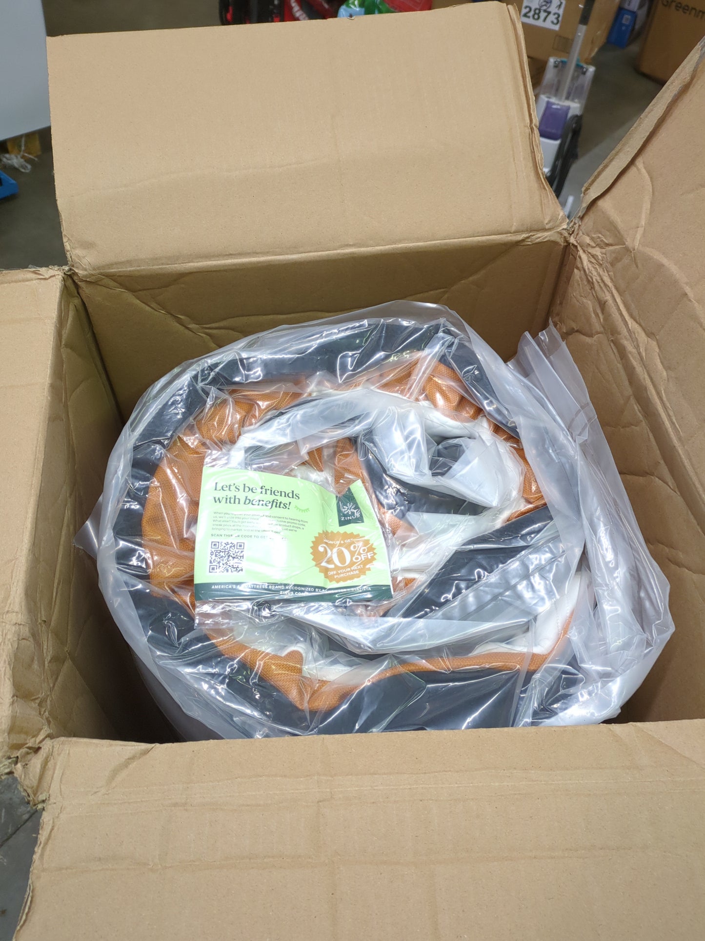 NEW - ZINUS 12 Inch FULL Cooling Copper ADAPTIVE Pocket Spring Hybrid Mattress - Retail $298