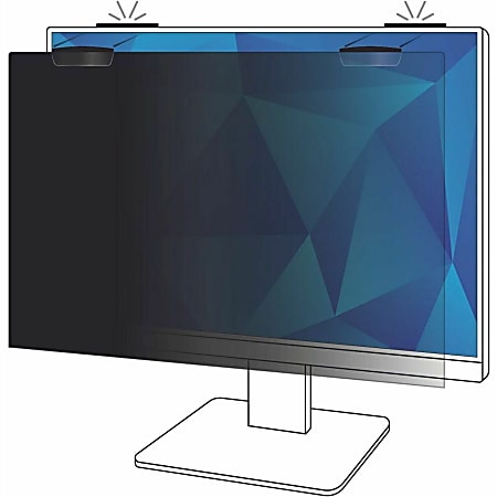3M™ Privacy Filter Screen with COMPLY™ Magnetic Attach for 21.5" Full Screen Monitors, 16:9 Aspect Ratio, Reduces Blue Light, Anti-Glare