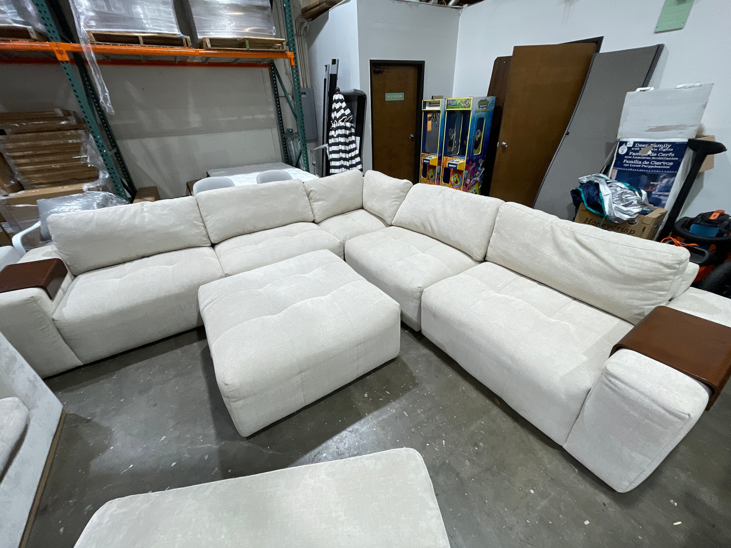 Paige 6-piece Modular Fabric Sectional
