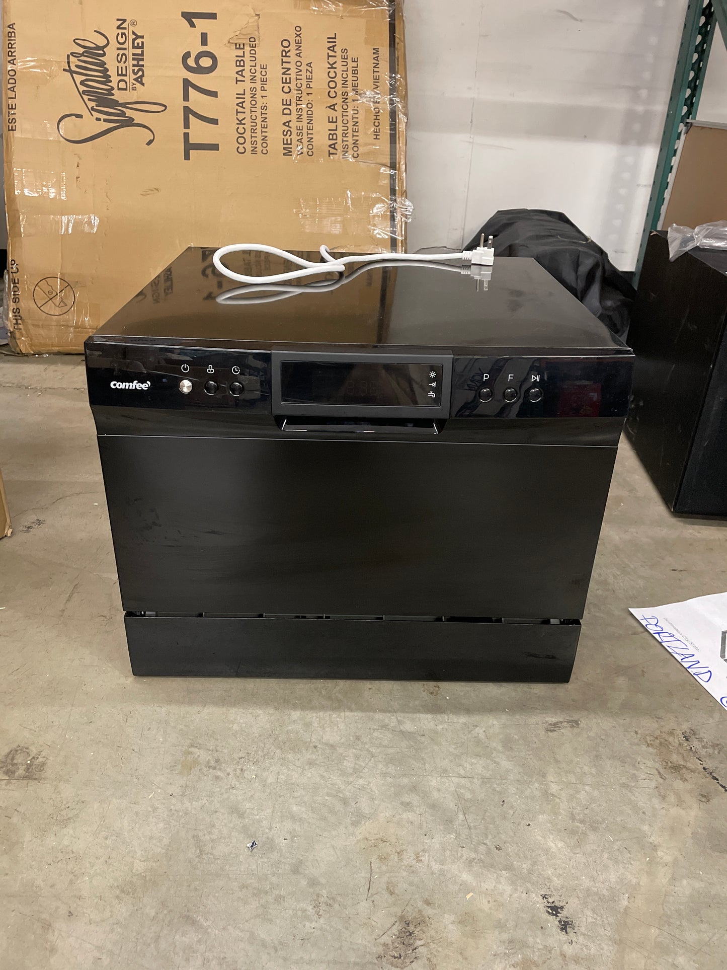 COMFEE Portable Mini Dishwasher, Energy Star, Countertop, 6 Place Settings, with 8 Washing Programs, Speed, Baby-Care, ECO& Glass, Dish Washer for Dorm, RV & Apartment,