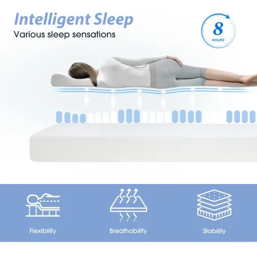 NEW - 6 Inch Full Memory Foam Mattress Medium-Firm Mattress for Pressure Relief & Cooler Gel Memory Foam Mattress Bed in a Box CertiPUR-US Full Soundly Sleep - Retail $219
