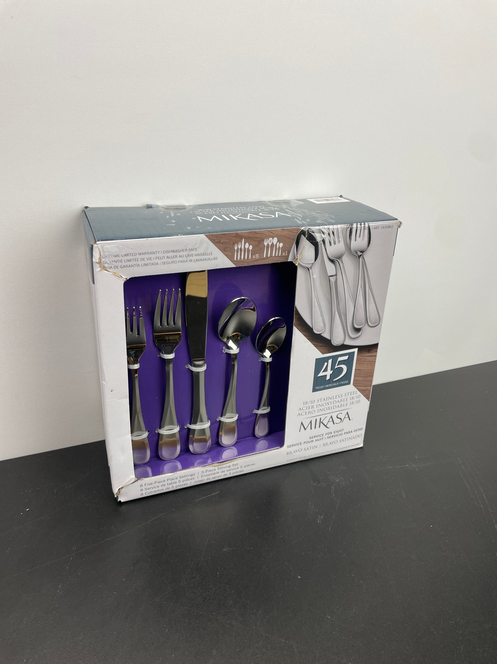MIKASA 45PC FLATWARE SET - Retail $64
