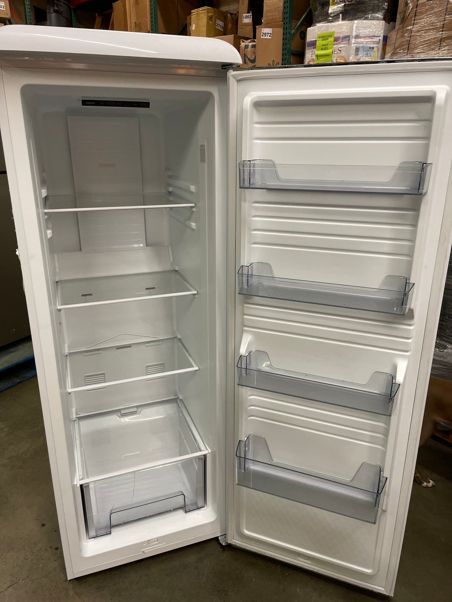 Galanz GLF11UWEG16 Convertible Freezer/Fridge, 11 Cu.Ft, Retro - Retail $895