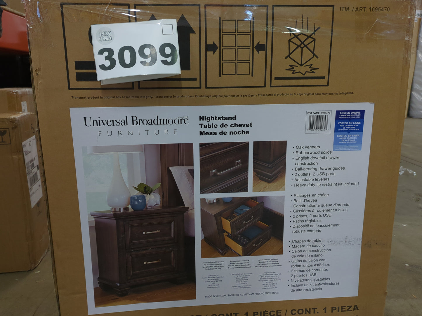 Costco - Branson Nightstand - Retail $399