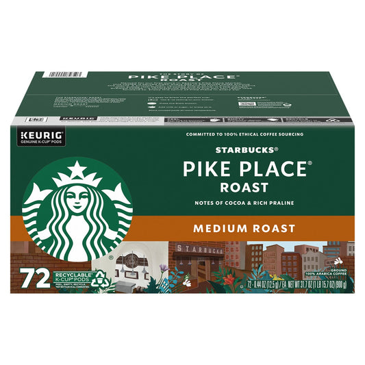 Starbucks Pike Place Medium Roast K-Cup, 72-count - Retail $38