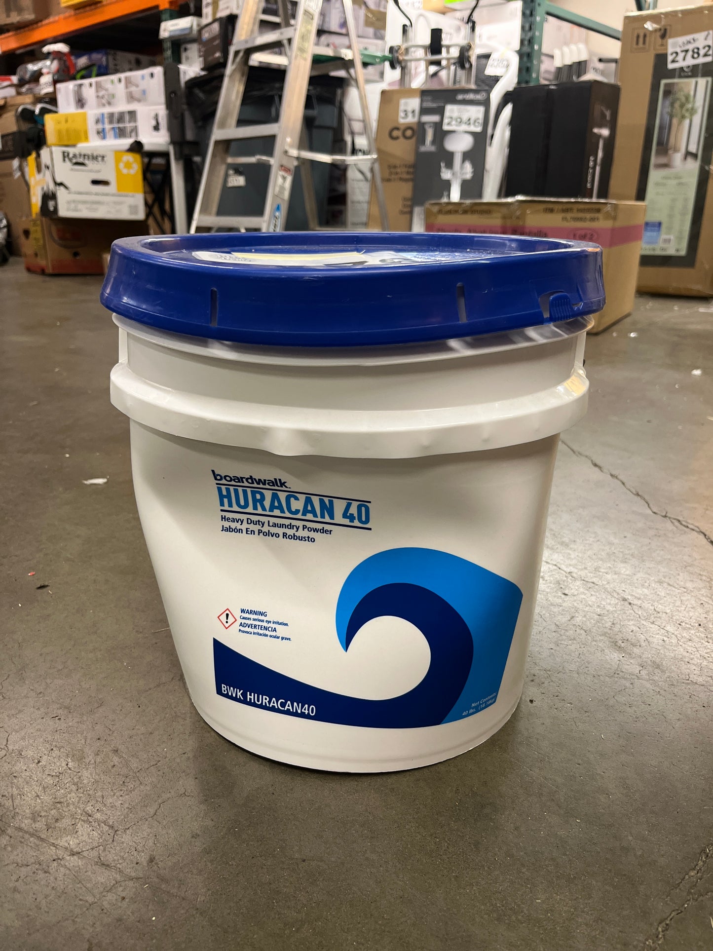 NEW - Boardwalk HURACAN40 Low Suds Laundry Detergent, 40 LB - Retail $55