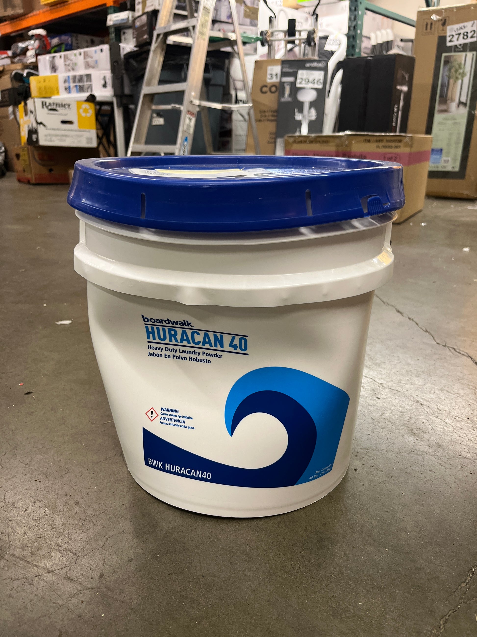 NEW - Boardwalk HURACAN40 Low Suds Laundry Detergent, 40 LB - Retail $55