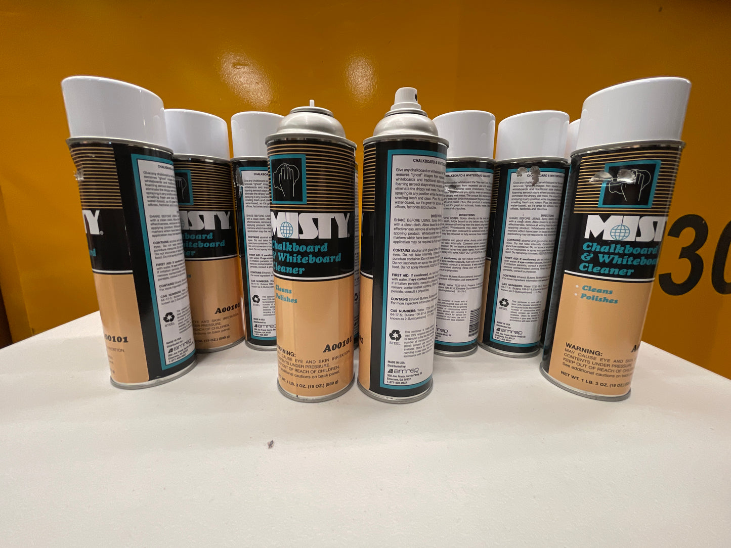 Misty Chalkboard & Whiteboard Cleaner, 20oz Aerosol, 12/Carton (AMR1001403) - Retail $90