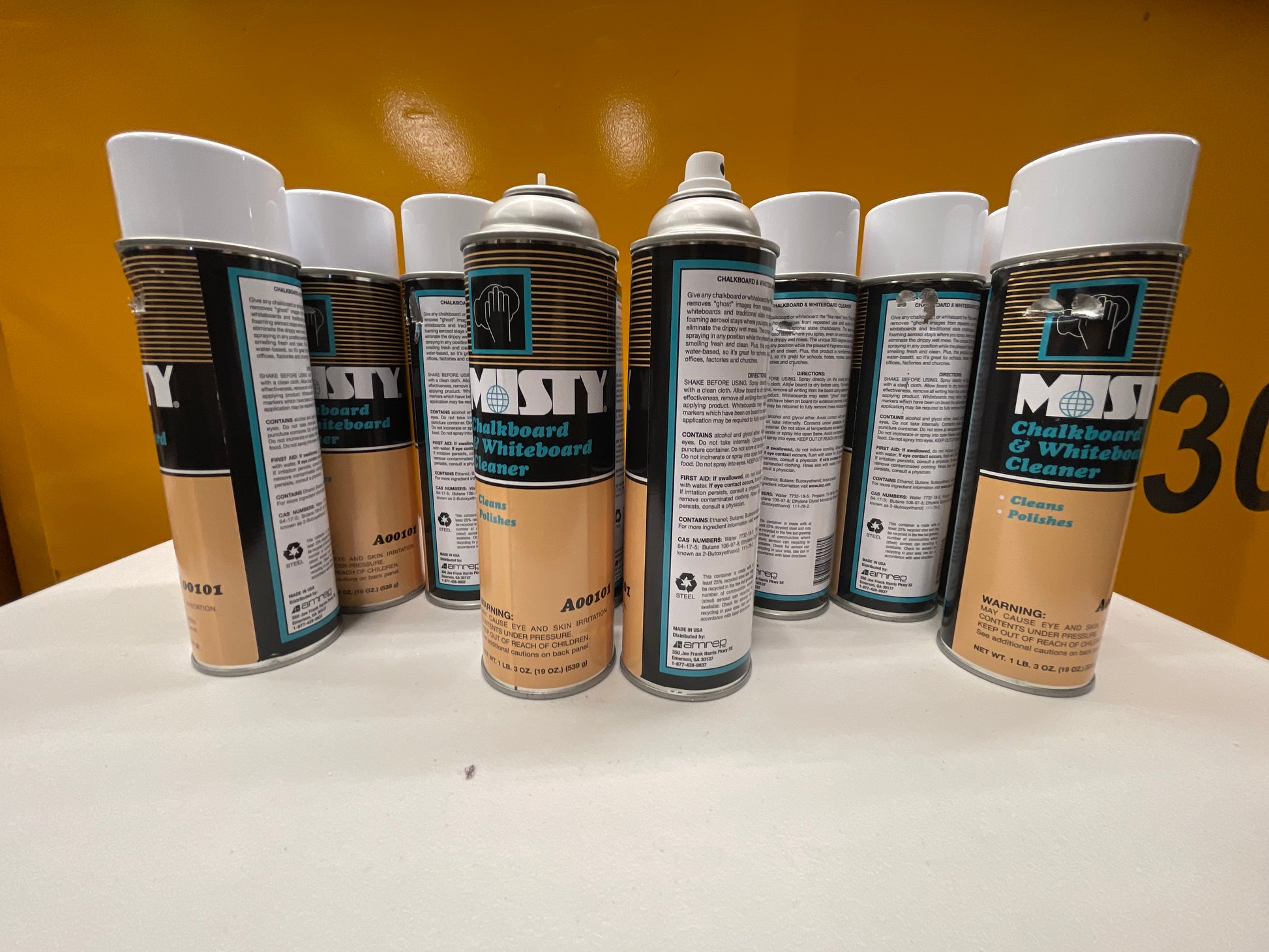 Misty Chalkboard & Whiteboard Cleaner, 20oz Aerosol, 12/Carton (AMR1001403) - Retail $90