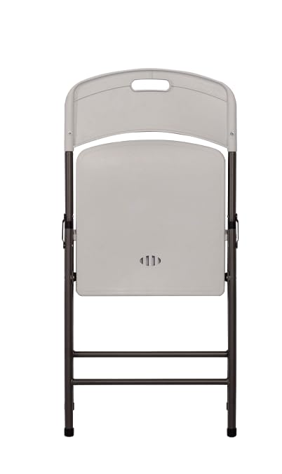 Folding Plastic Chair with 350-Pound Capacity - 6-Pack, Commercial Grade Folding Chair，White (White, 6-Picks) - Retail $110