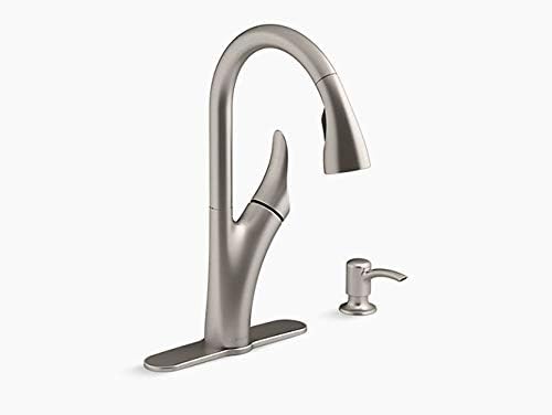 NEW - Kohler touchless pull-down kitchen faucet with soap/lotion dispenser - Retail $249