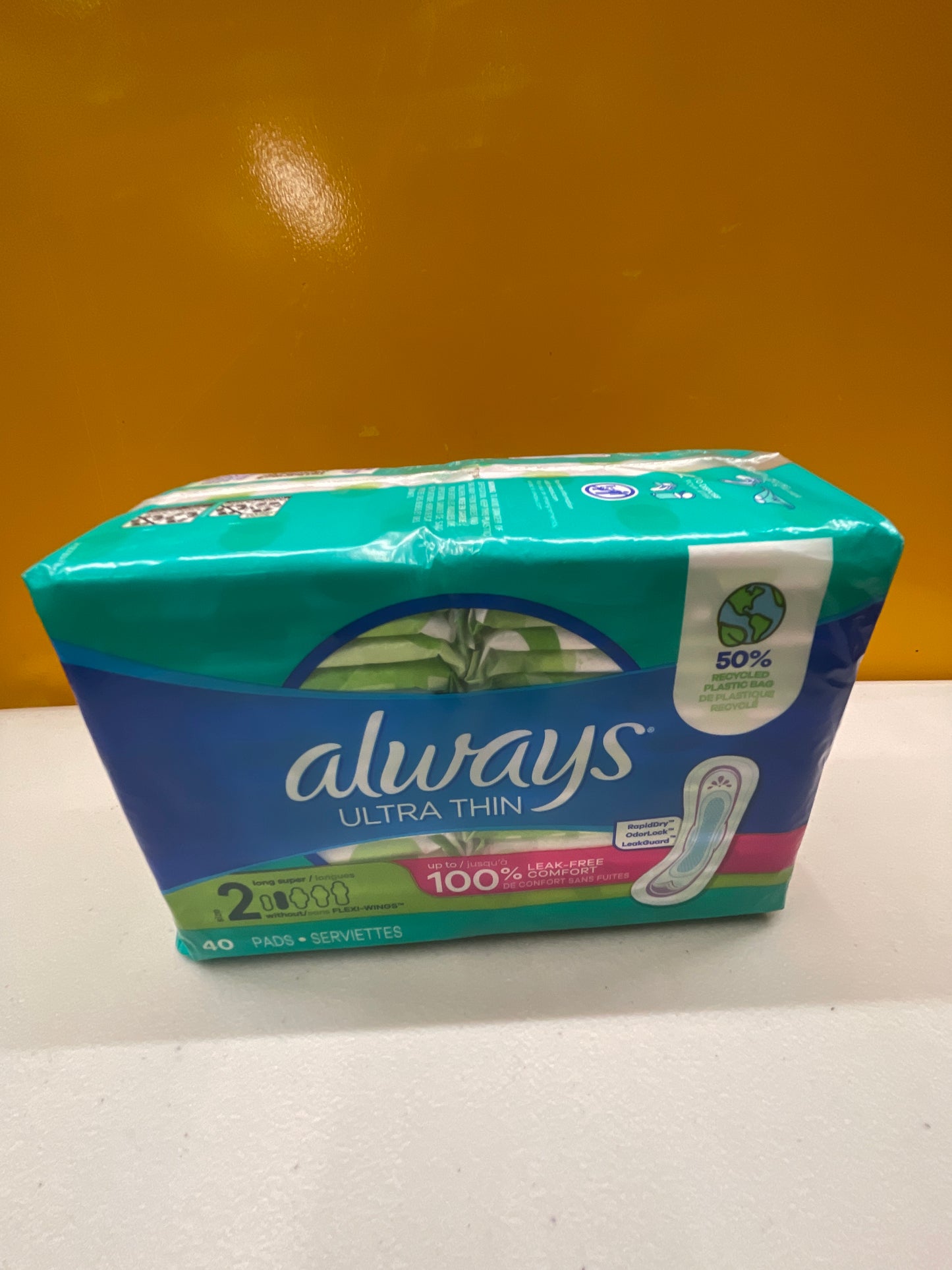Always Ultra Thin Pads, Super Long, 40/Pack, 6 Packs/Carton (PGC59874) - Retail $45
