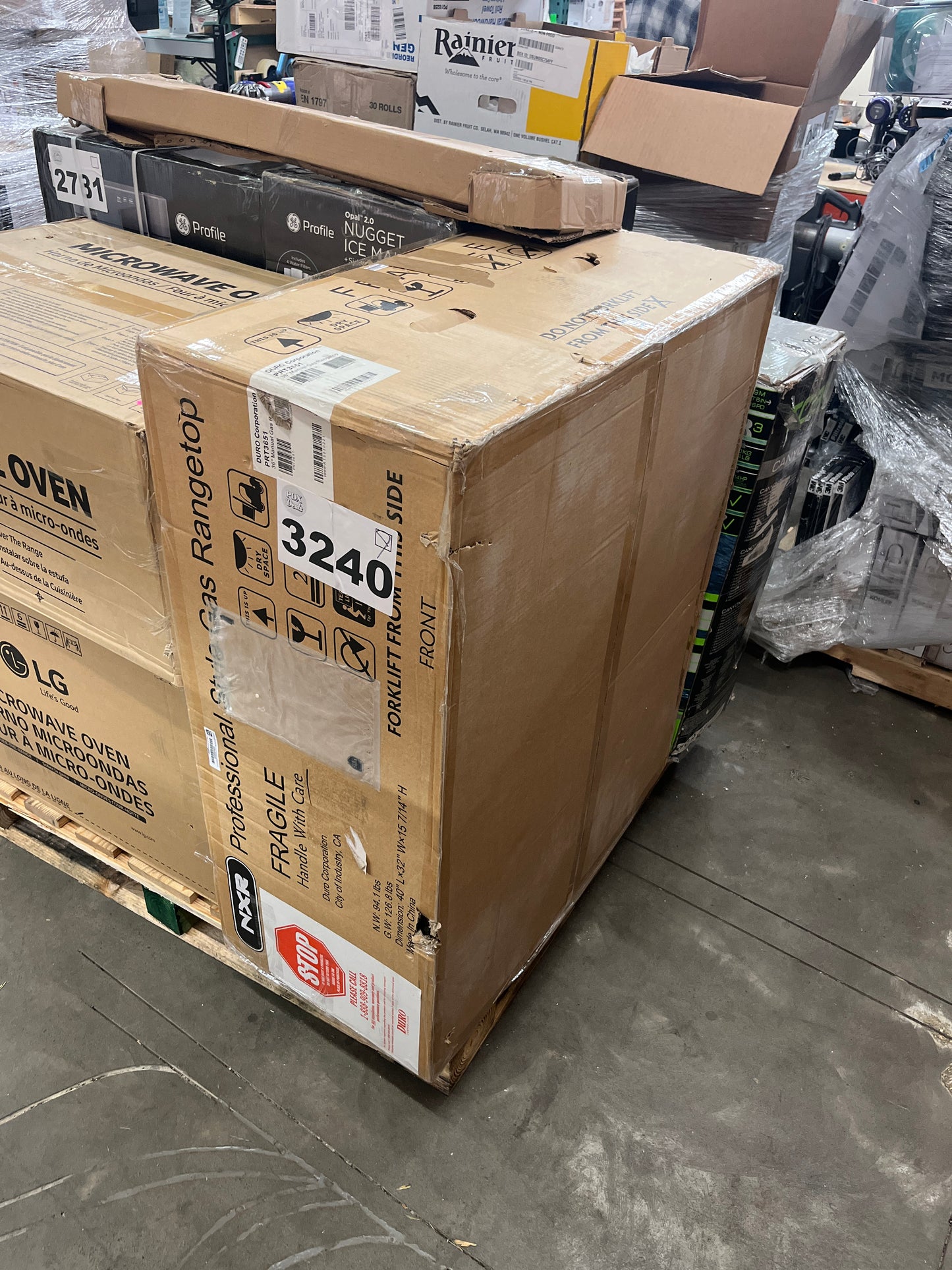 NXR 36 Inch. Professional Style GAS Cook Top with Zinc Alloy Knobs - PRT3651 - Retail $1699