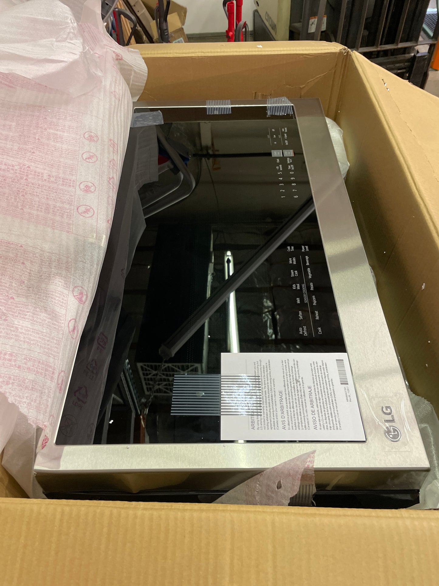 LG 2.0 cu. ft. Smart Wi-Fi Enabled Over-the-Range Microwave Oven with EasyClean - Retail $299