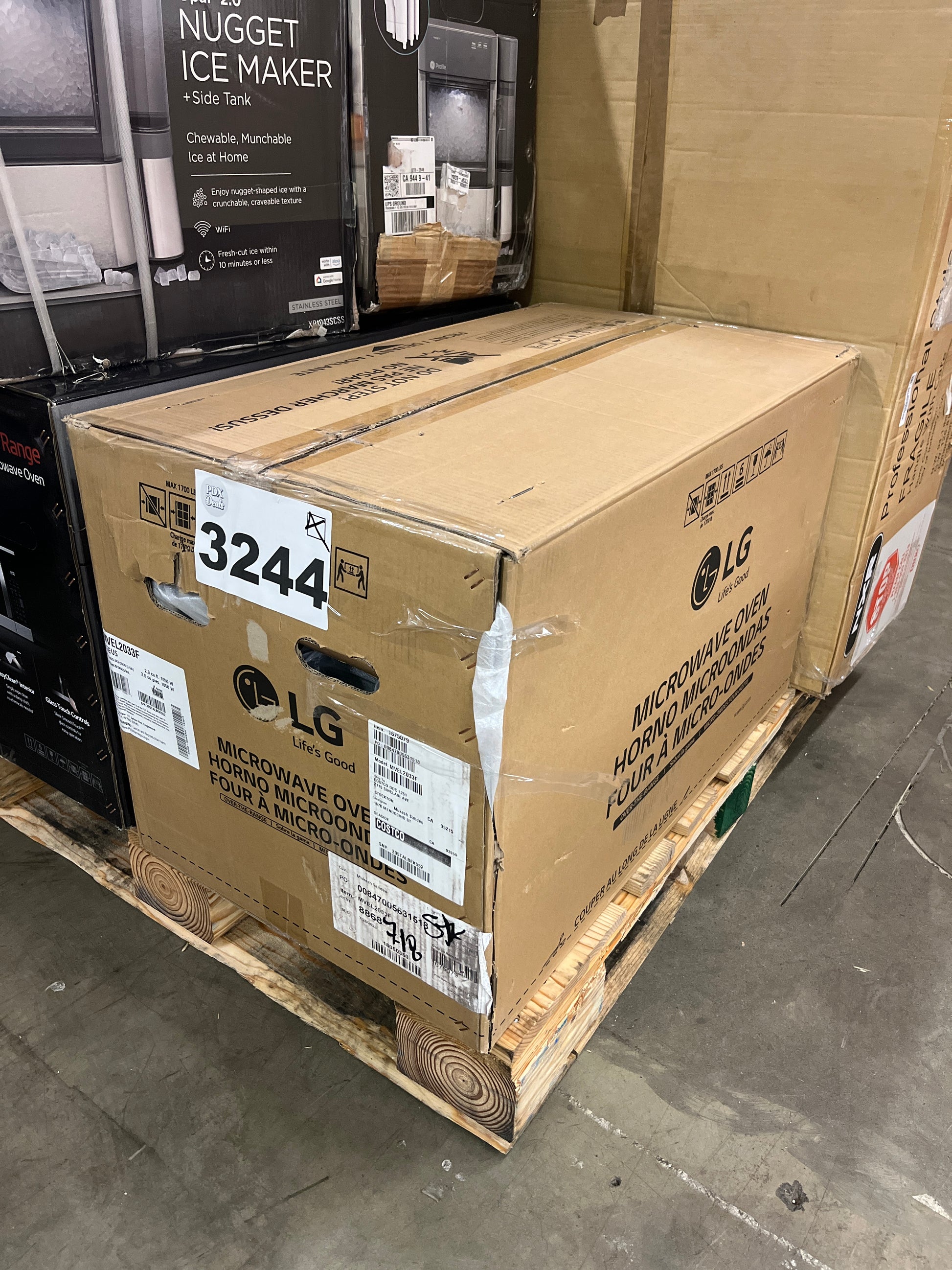 LG 2.0 cu. ft. Smart Wi-Fi Enabled Over-the-Range Microwave Oven with EasyClean - Retail $299