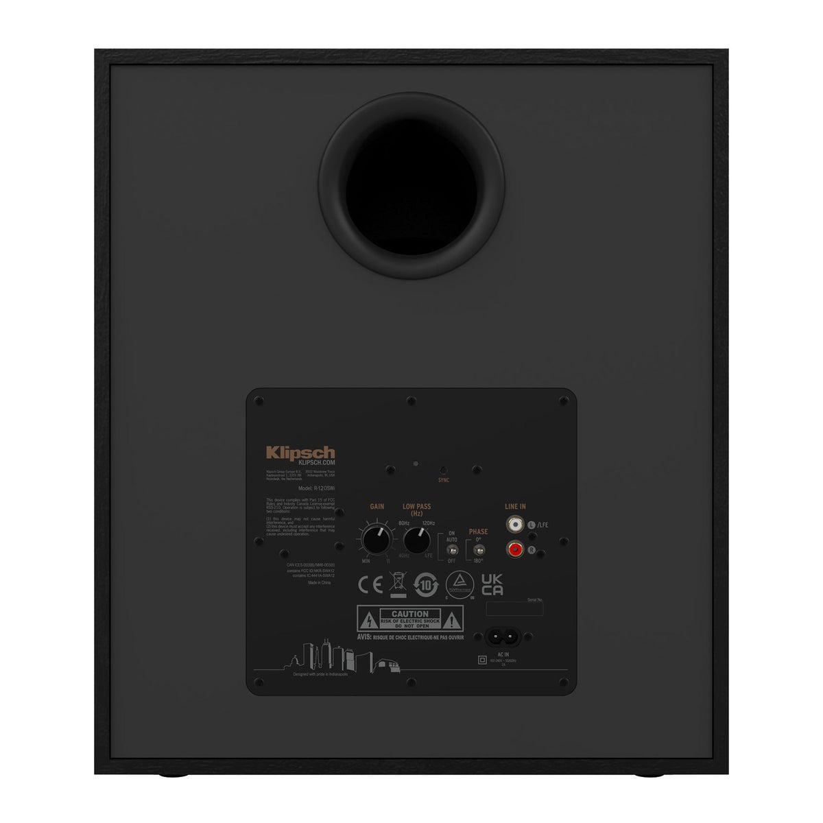 Klipsch R-120SWi 230W 12" Wireless Subwoofer with Digital Amplifier