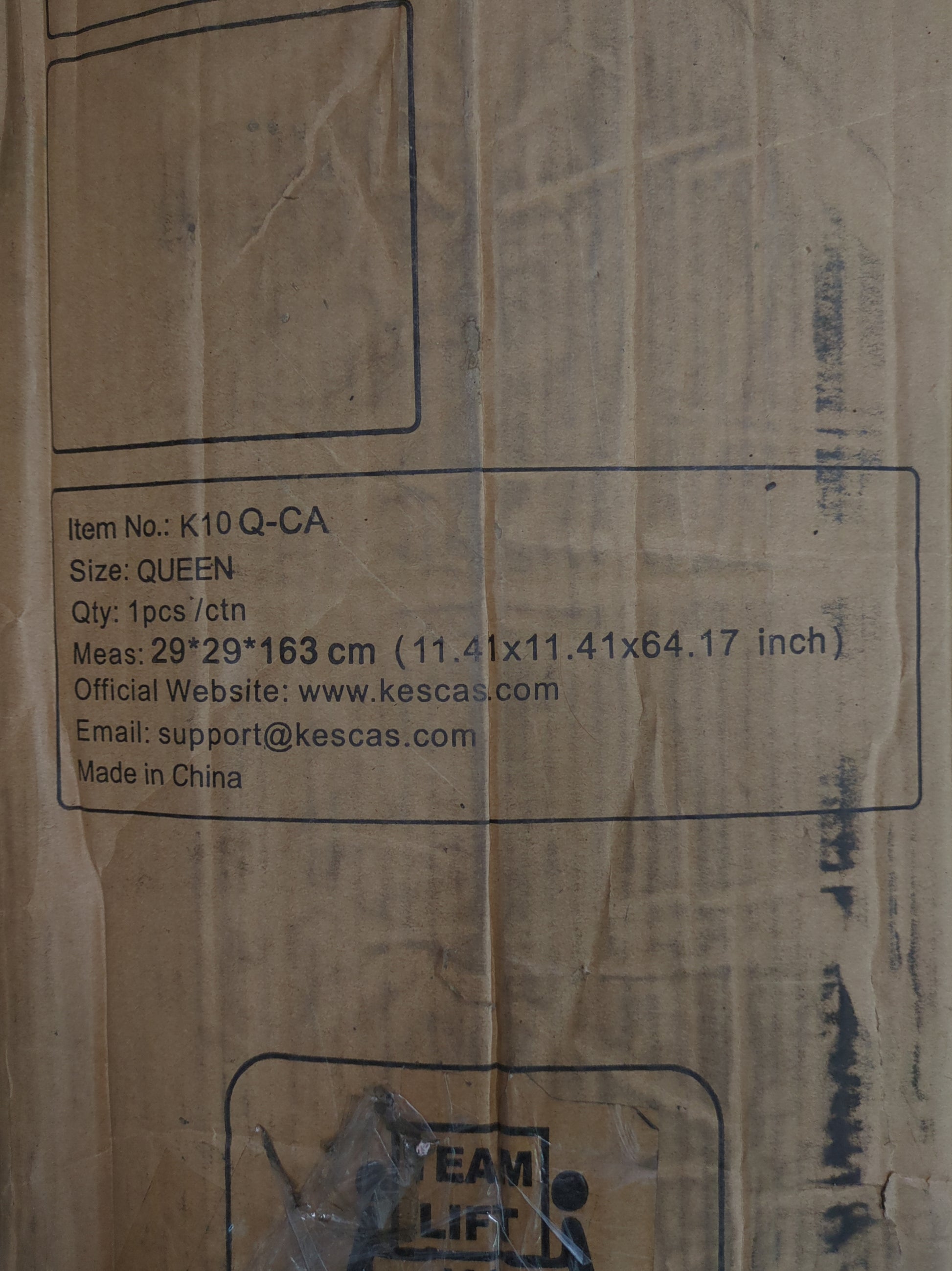 NEW - Kescas Queen Size Mattress, 10 Inch Hybrid Mattress with Heavier Coil - Retail $249