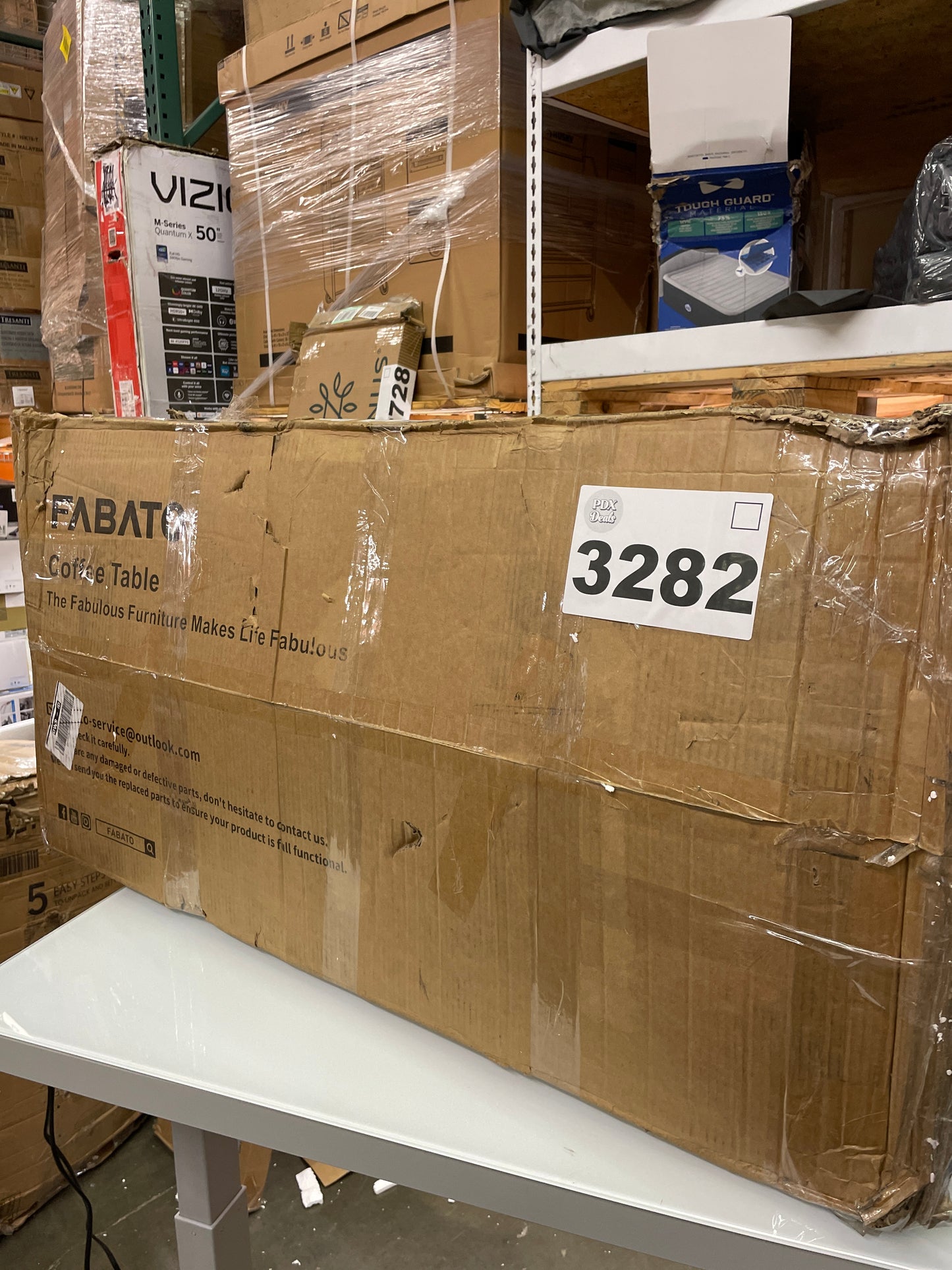 NEW - FABATO Lift Top Coffee Table, 4-in-1 Convertible Coffee Table with Storage - Retail $250