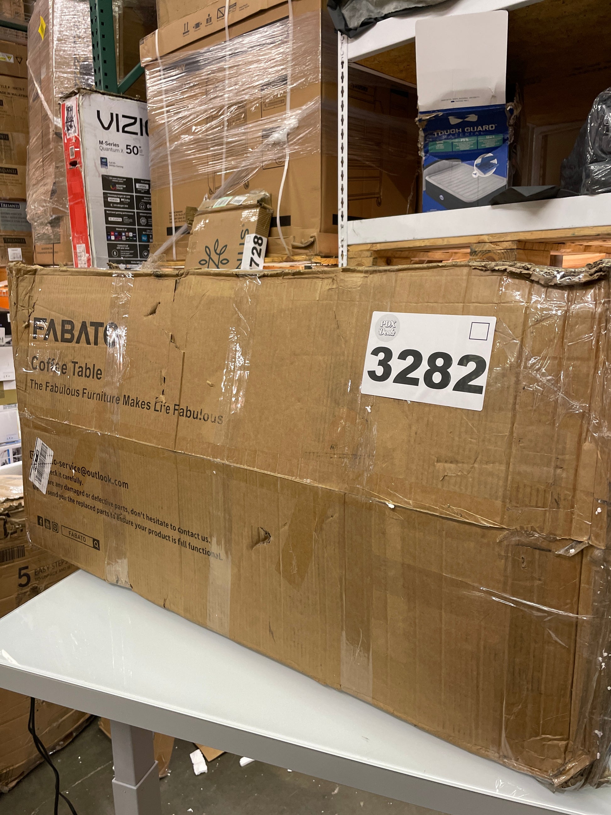 NEW - FABATO Lift Top Coffee Table, 4-in-1 Convertible Coffee Table with Storage - Retail $250