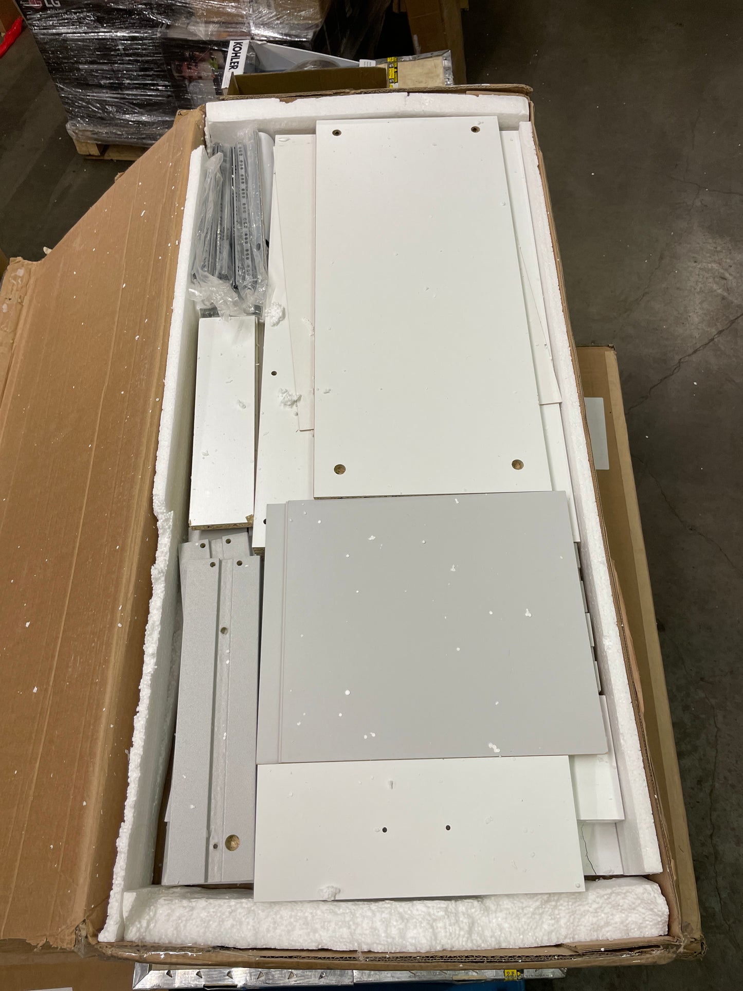 NEW - Tvilum Desk with 4 Drawers, White - Retail $189