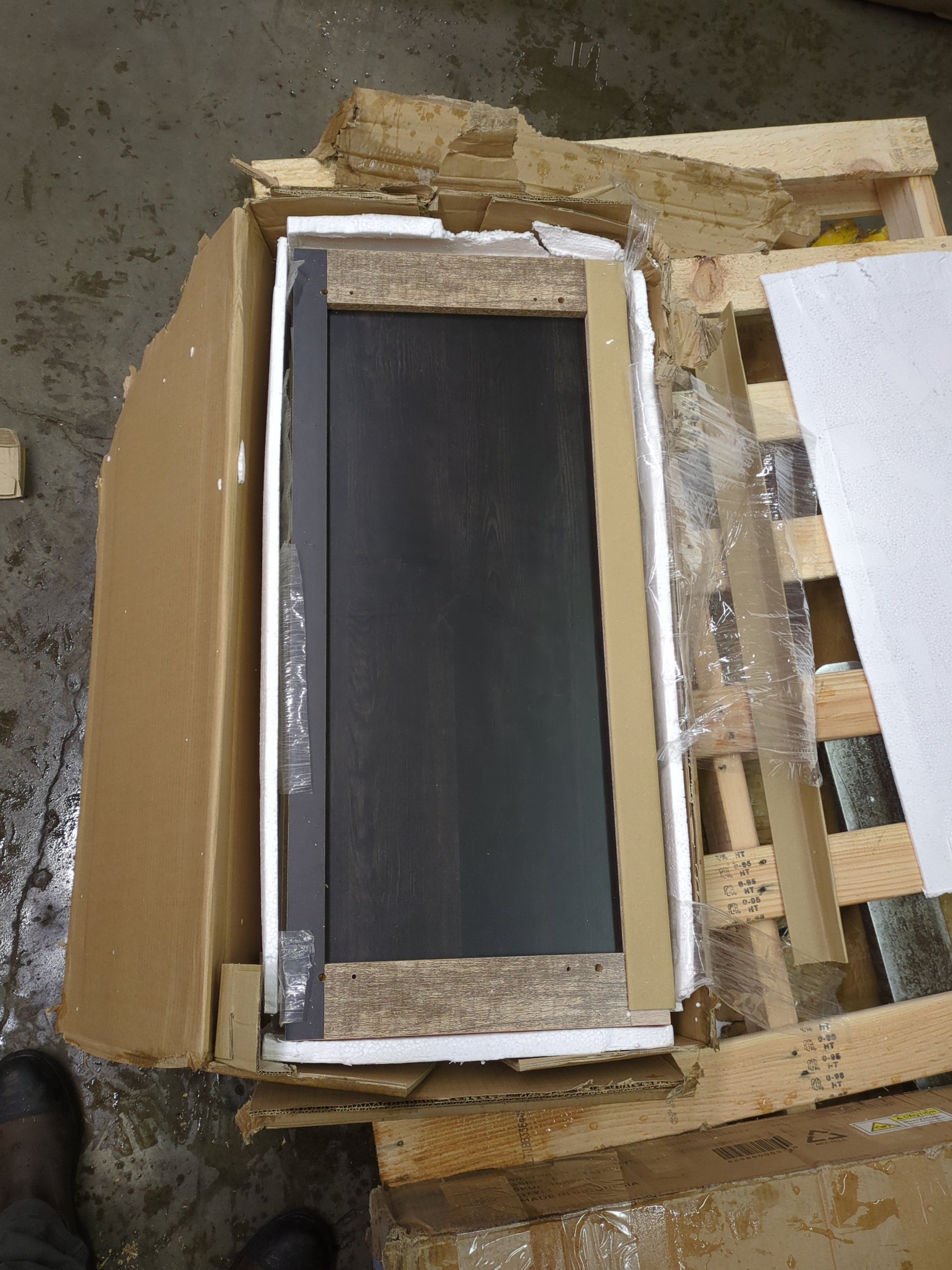 NEW - Hodedah Kitchen Island with Spice Rack, Towel Rack & Drawer - Retail $83