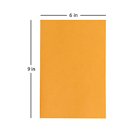 Office Depot® Brand 6" x 9" Manila Envelopes, Clasp Closure, Brown Kraft, Box Of 100