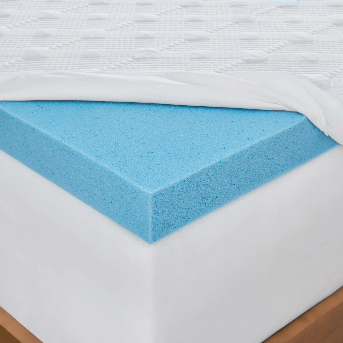NEW - Novaform QUEEN ComfortLuxe 3 in Gel Memory Foam Mattress Topper - Retail $159
