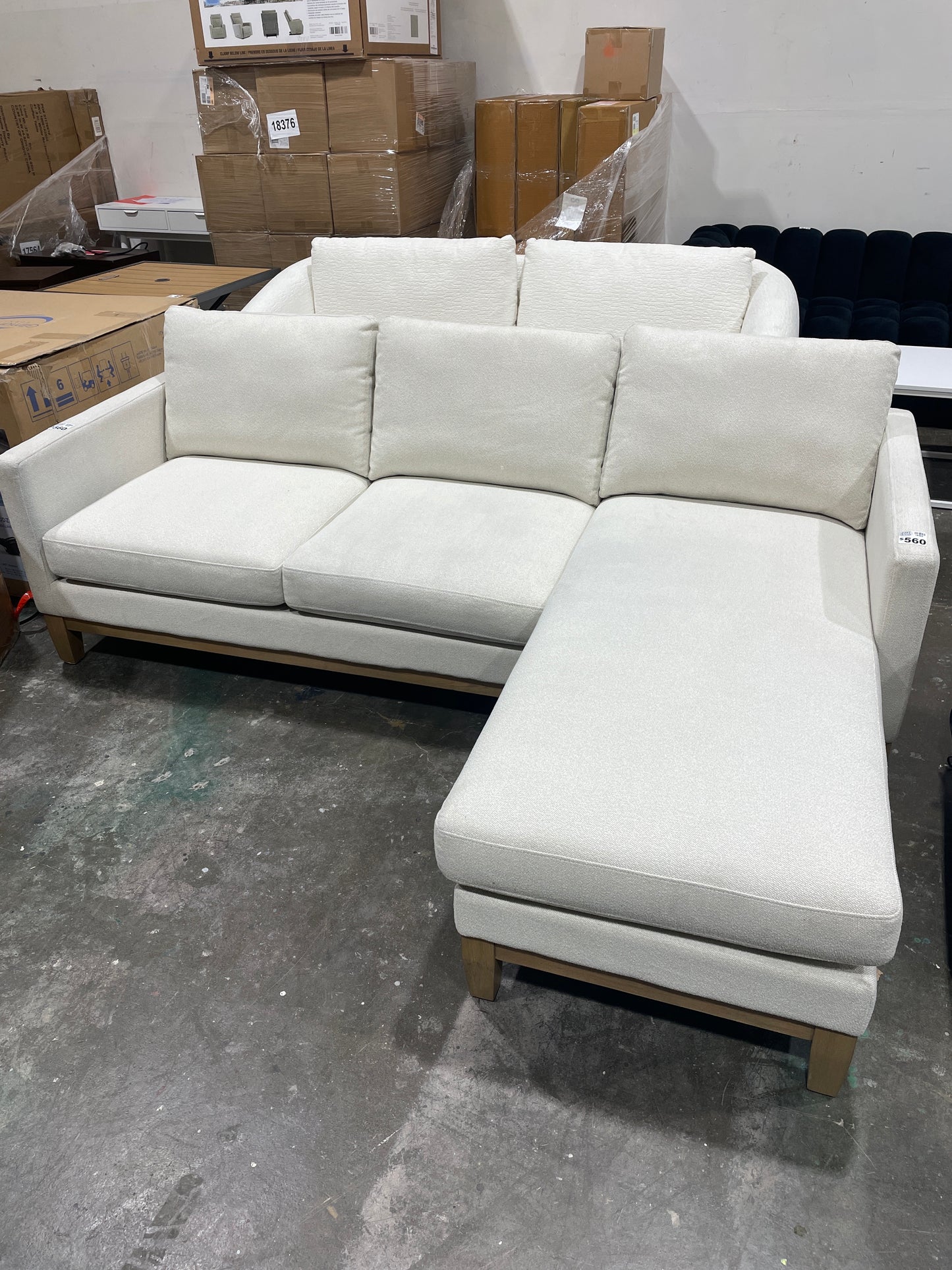 Henredon Murphy Sofa with Reversible Chaise